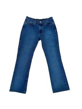 Vintage Ralph Lauren 67 boot cut jeans blue 100% cotton denim high-rise size 4